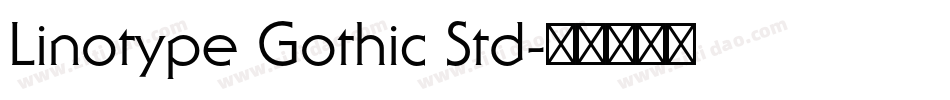 Linotype Gothic Std字体转换